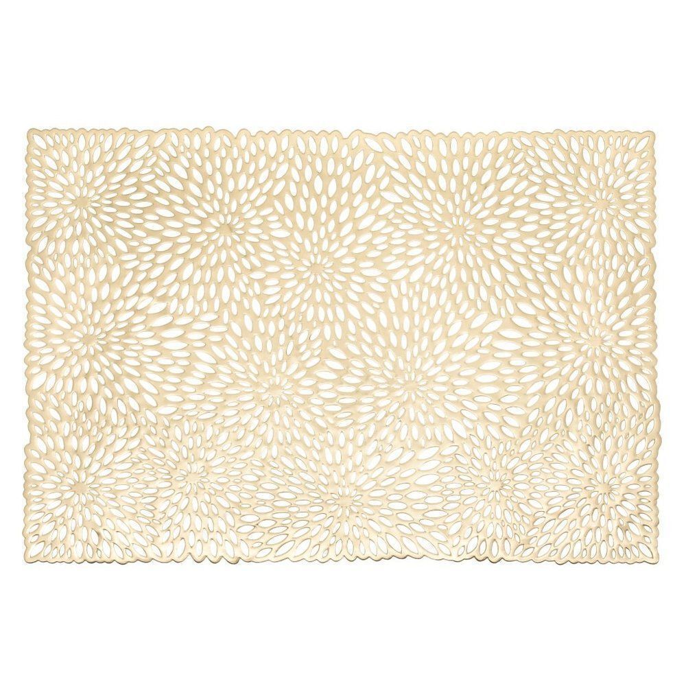 Torre & Tagus New Rectangle Placemat Gold set of 4